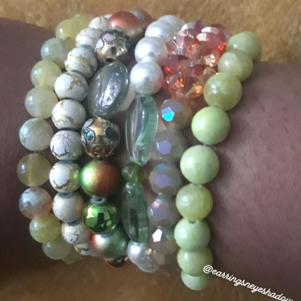 6 pc stretch bracelet set #4